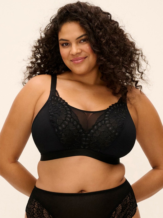 Бралетт без косточек Elomi Tiernie Bralette (Черный) – фото 3