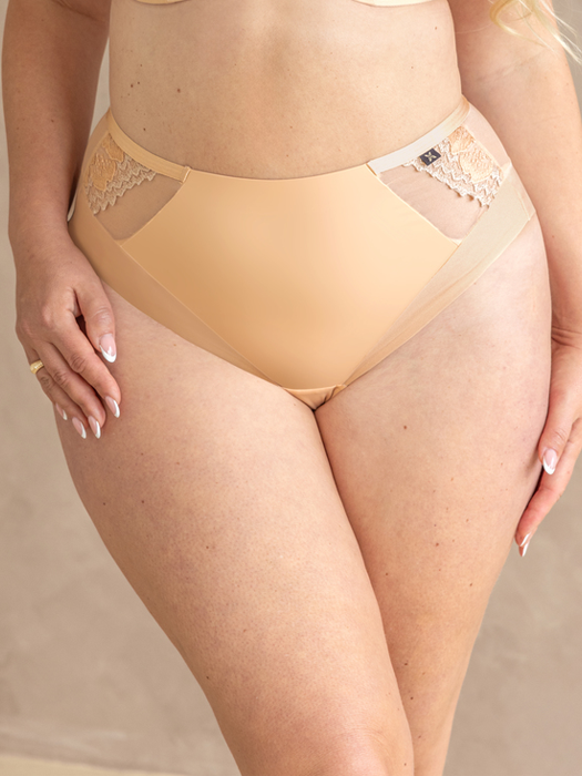 Трусы слипы Kris Line Nel Briefs Midi (Бежевый) – фото 1