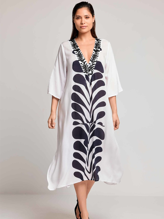 Платье Туника David Kim Kaftan (Ivory)
