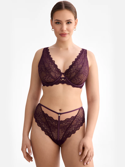 Бюстгальтер с мягкой чашкой Ewa Bien Maribel B862 (Dark Plum)