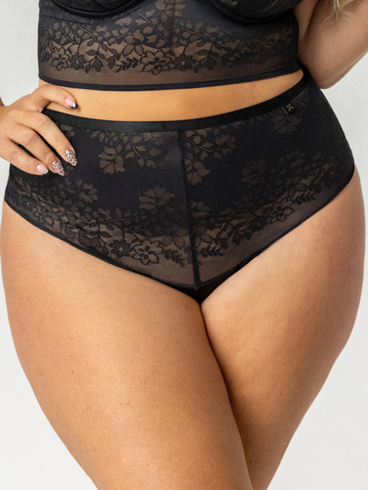 Трусы стринги высокие Kris Line Noa (Black)