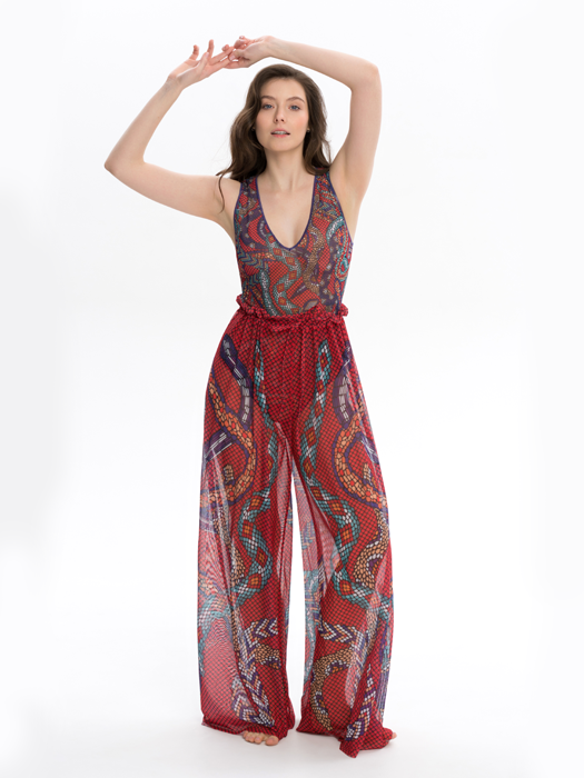 Брюки Rodasoleil "Змеи Мозаика"