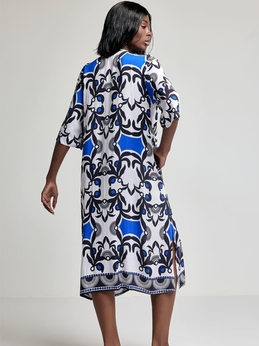 Платье Туника David Kim Kaftan (Разноцветный) – фото 3