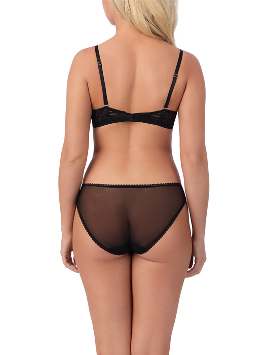 Бюстгальтер On Gossamer Sleek Micro Push Up (Черный) – фото 3
