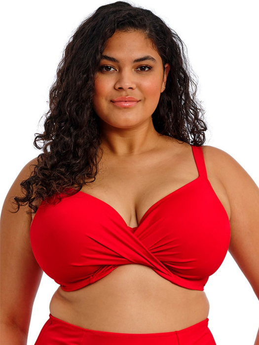 Верх купальника Elomi Plain Sailing Plunge Bikini Top (Красный) – фото 2