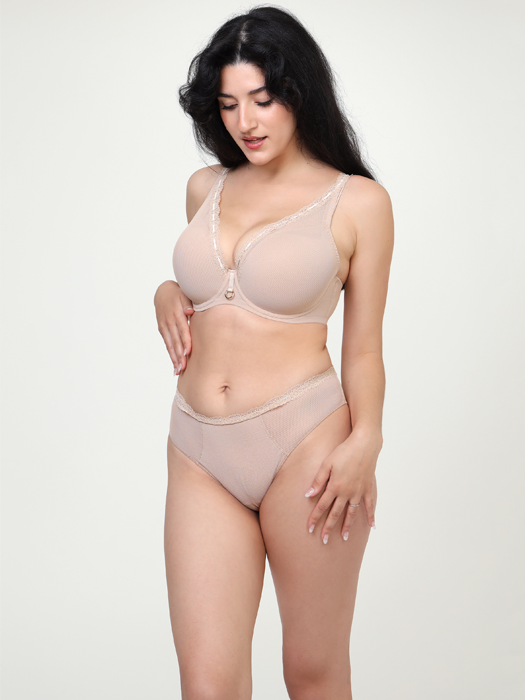 Бюстгальтер бралетт Lemax Savannah Plunge (Natural Beige) – фото 3