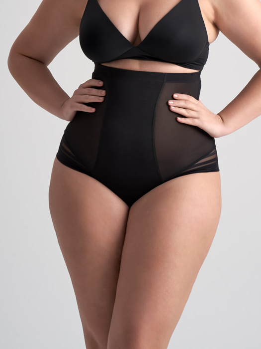 Стринги высокие BYE BRA Powermesh (Черный) – фото 1
