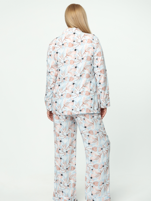 Рубашка домашняя (Светлый принт)