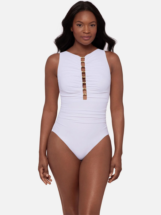 Слитный купальник Miraclesuit Swizzle (White)