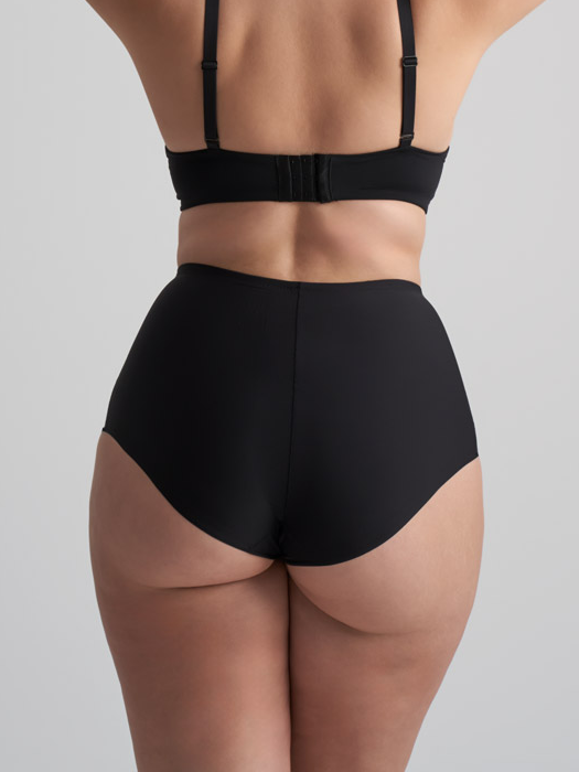 Трусы моделирующие BYE BRA Sculpting Mid Waist Brief (Black)