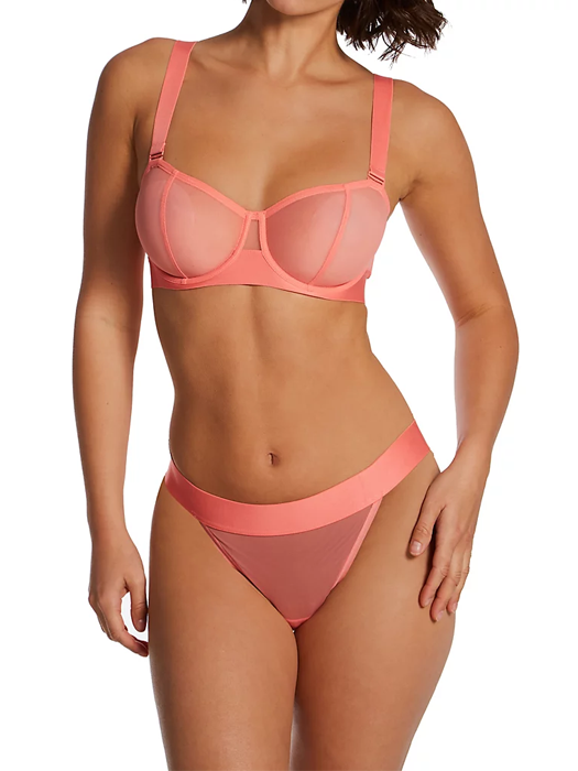 Бюстгальтер с мягкой чашкой DKNY Sheers 4939 (Коралловый) – фото 1
