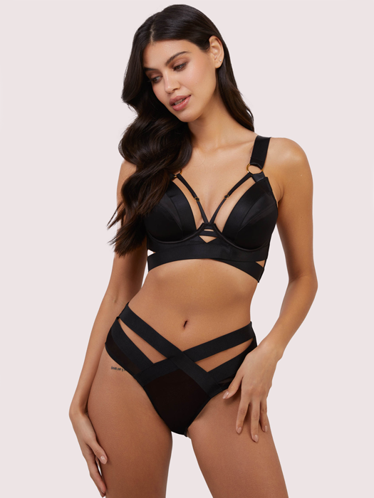 Трусы высокие Playful Promises Etta (Black)