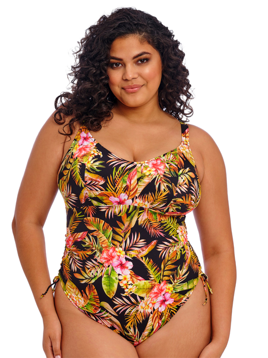 Слитный купальник без косточек Elomi Tiger Valley (Black)