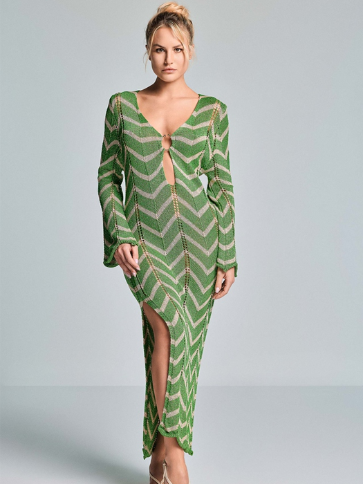 Платье Vacanze Italiane Nefertari Long Dress (Green)