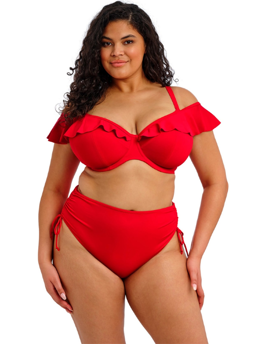 Верх купальника Elomi Plain Sailing Bardot Bikini Top (Красный) – фото 1
