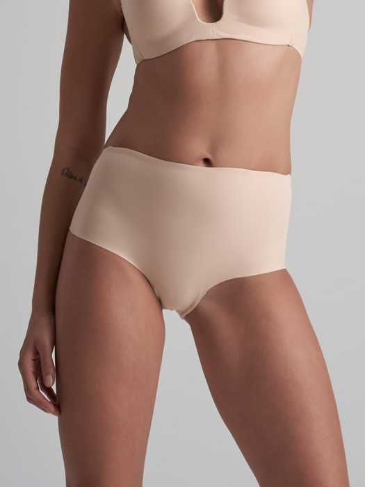 Трусы BYE BRA Low Back Mid Waist Brief (Beige)