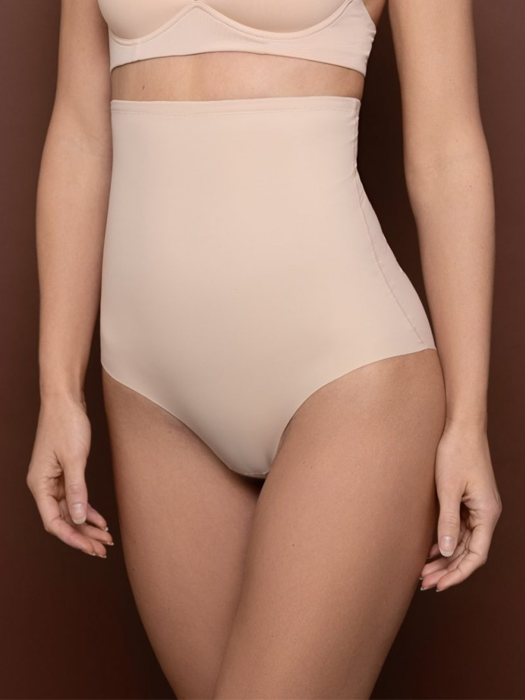 Трусы моделирующие BYE BRA Sculpting High Waist Brief (Beige)