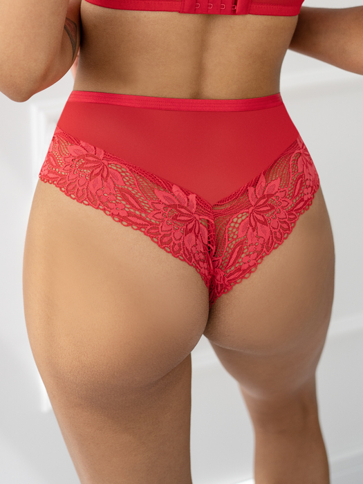 Трусы стринги шорты высокие Kris Line Kiss (Raspberry)