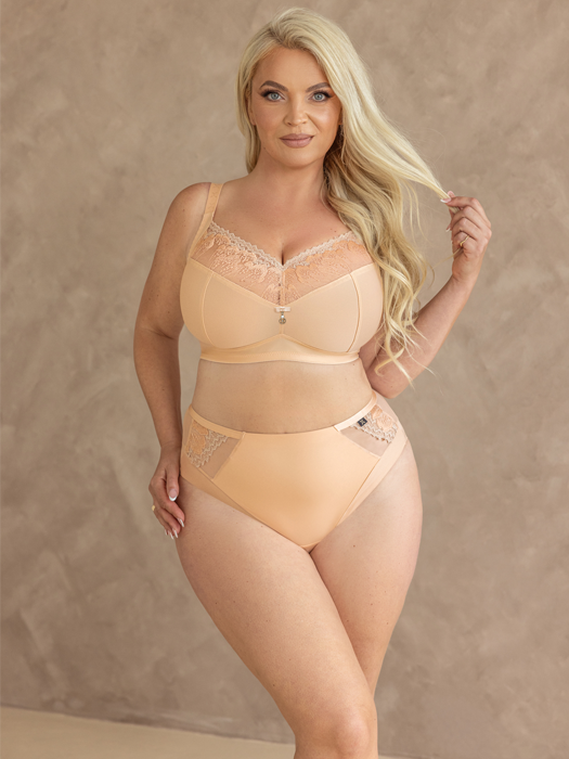 Бюстгальтер без косточек Kris Line Nel Soft Full Cup (Бежевый) – фото 1