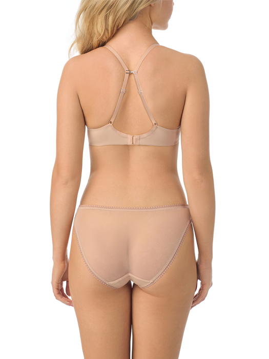 Бюстгальтер On Gossamer Sleek Micro T-Shirt (Бежевый) – фото 3