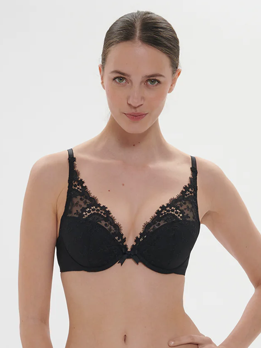 Бюстгальтер с плотной чашкой Simone Perele Wish 12B347 (Черный) – фото 4