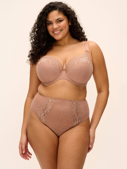 Бюстгальтер с мягкой чашкой Elomi Lucie Plunge (Mocha) – фото 1