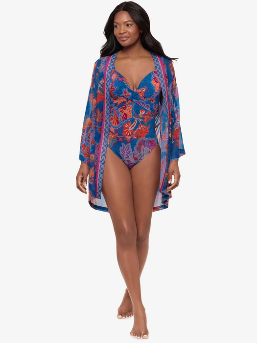 Халат Miraclesuit Kimono Cover Up in Decoupage (Multi)