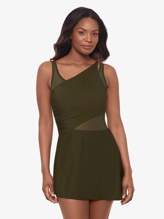 Слитный купальник Miraclesuit Alina Dress (Nori)