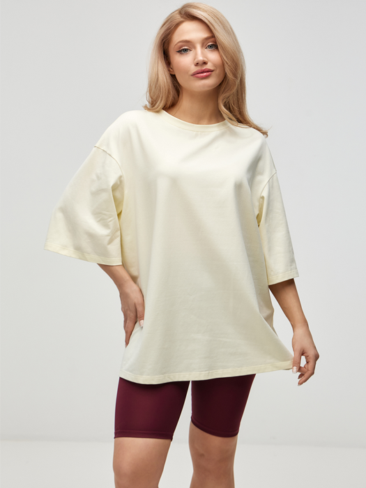 Футболка оверсайз (Сливочное масло)