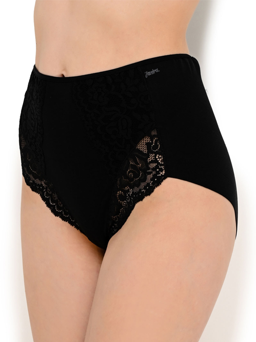 Трусы Janira Lace Cotton Band (Черный) – фото 1