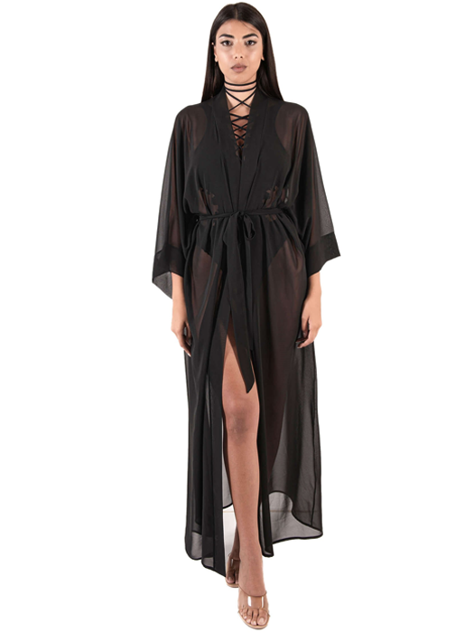 Туника пляжная длинная District (Черный)