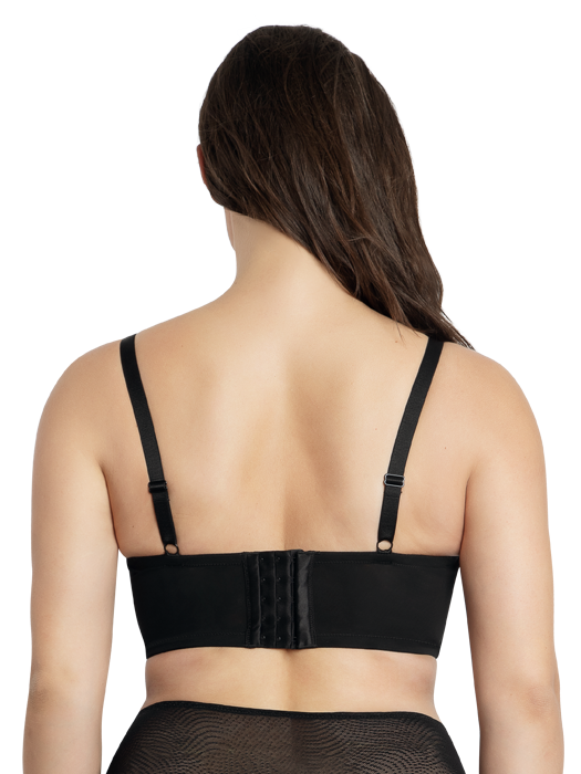 Полукорсет с твердой чашкой Pearl Parfait (Black)