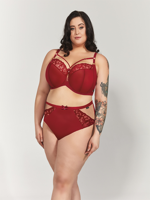 Бюстгальтер Kris Line Clarisa Semi Soft Side Support (Rubyred)