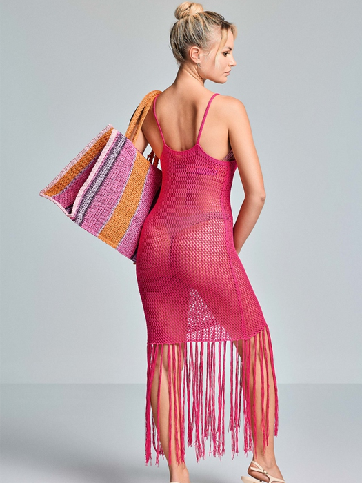 Платье Vacanze Italiane Miranda Strappy Dress (Fuchsia)