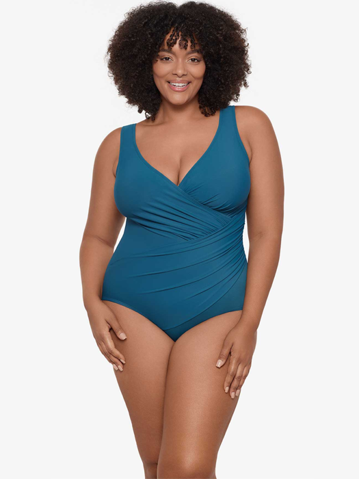Слитный купальник Miraclesuit Plus Size Oceanus One Piece (Aegean)