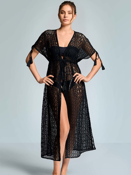 Платье Туника Iconique Temptation Maxi Cover Up (Black)