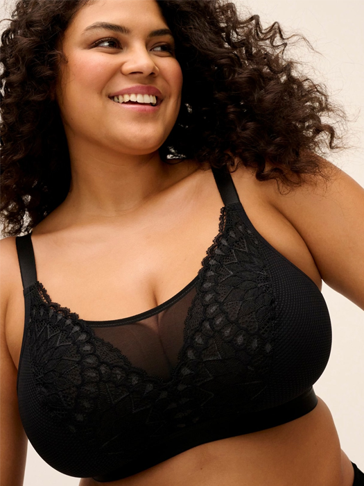 Бралетт без косточек Elomi Tiernie Bralette (Черный) – фото 4