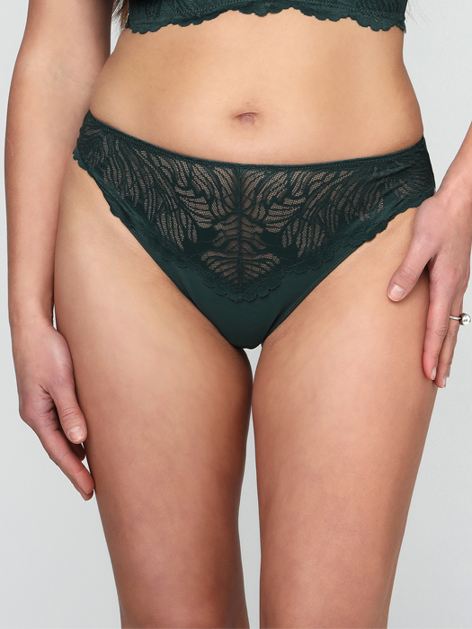 Трусы слипы Miss Mandalay Celeste High Leg (Forest Green)