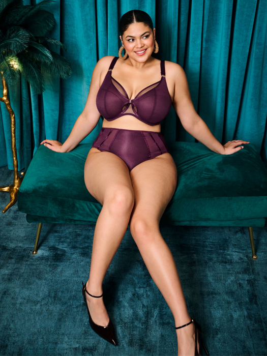 Бюстгальтер с мягкой чашкой Elomi Kintai Plunge (Blackberry)