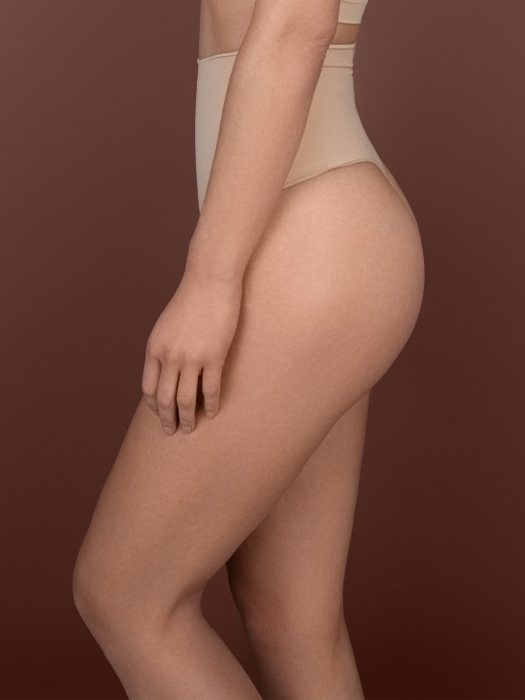 Стринги BYE BRA Soft Touch Seamless Mid Waist Thong (Beige)