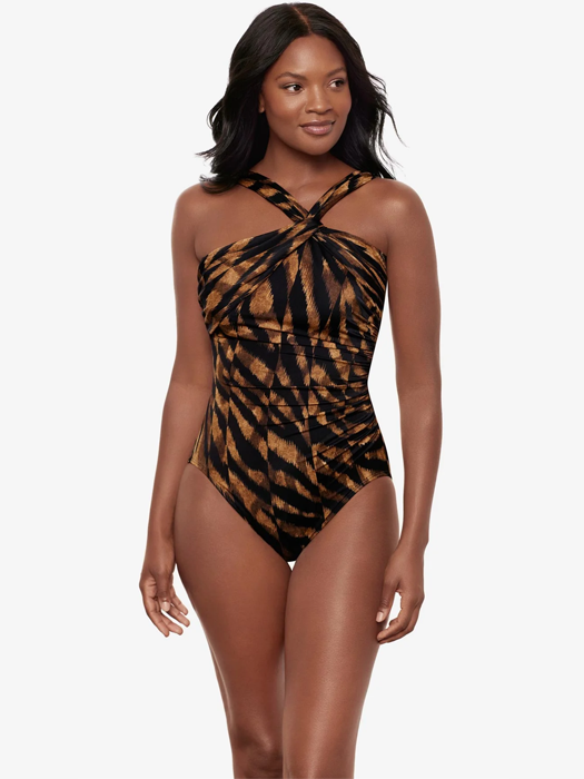 Слитный купальник Miraclesuit Europa (Black/Brown)