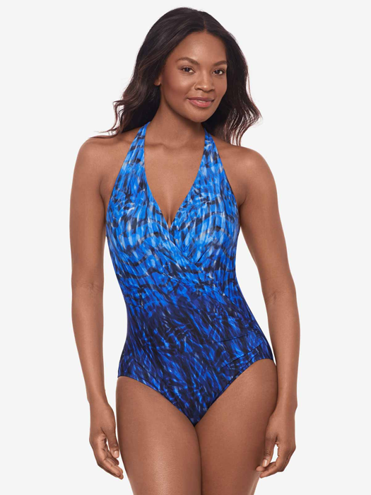 Слитный купальник Miraclesuit Wrapsody in Paka Mayan (Blue/Black)