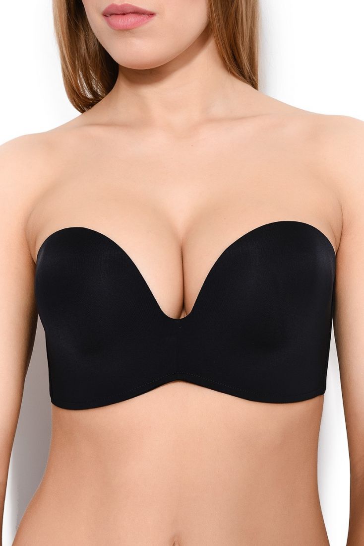 Бюстгальтер без бретелей Wonderbra Ultimate Strapless (Черный) – фото 2