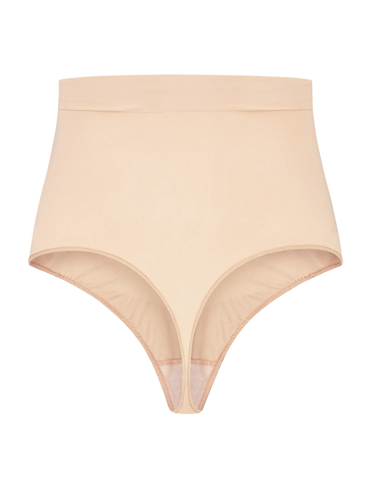 Стринги BYE BRA Soft Touch Seamless Mid Waist Thong (Beige)