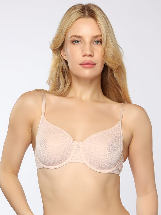 Бюстгальтер DKNY Modern Lace Demi Bra 4019 (Розовый) – фото 2