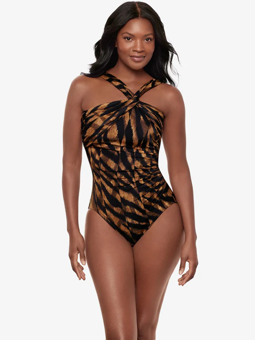 Слитный купальник Miraclesuit Europa (Black/Brown)