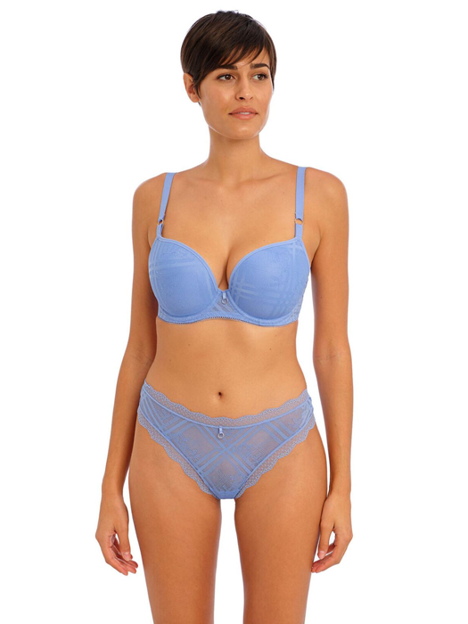 Бюстгальтер с твердой чашкой Freya Fatale Moulded Plunge (Голубой) – фото 1
