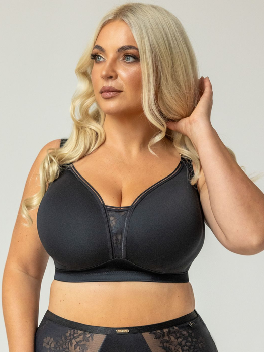 Бюстгальтер без косточек Kris Line Noa Soft Pro Comfort (Черный) – фото 3