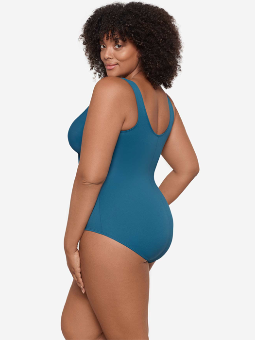 Слитный купальник Miraclesuit Plus Size Oceanus One Piece (Aegean)