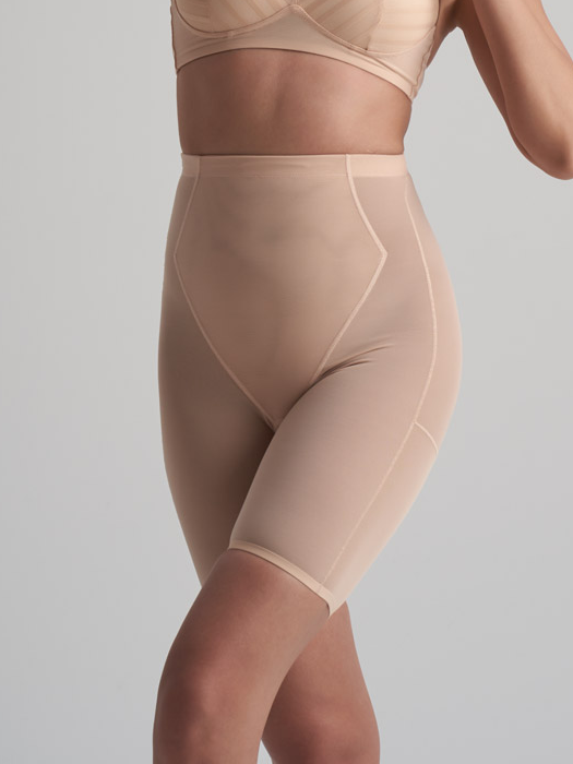 Шорты корректирующие BYE BRA Powermesh High Waist Short (Beige)